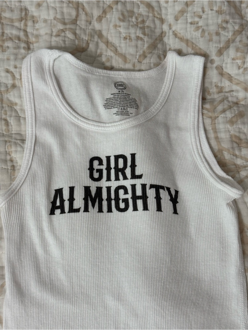 one direction “girl almighty” tank top